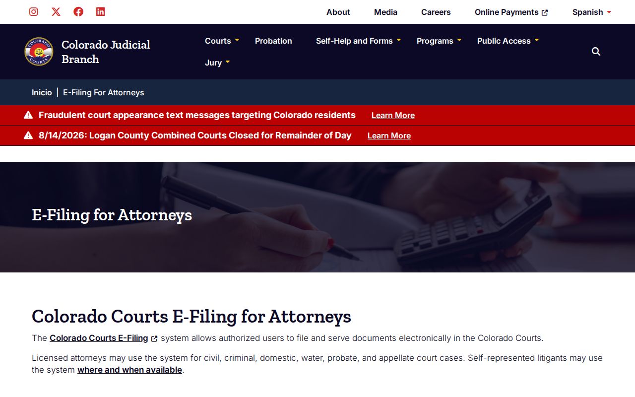 Adams County docket search official access explanation